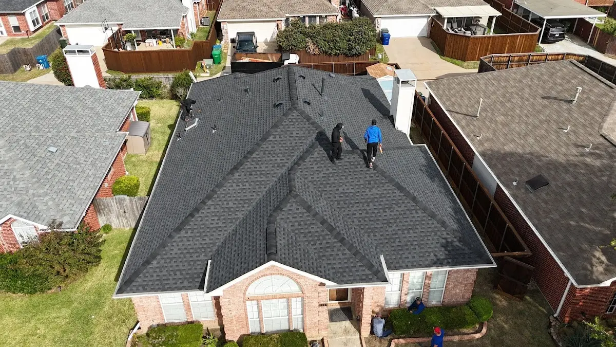 Slate & Tile Roof Repair work in progress on a San Buenaventura (Ventura) property